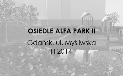 Projekt Alfa Park I - czarno-biały