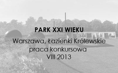 Projekt Łazienki Królewskie - czarno-białe
